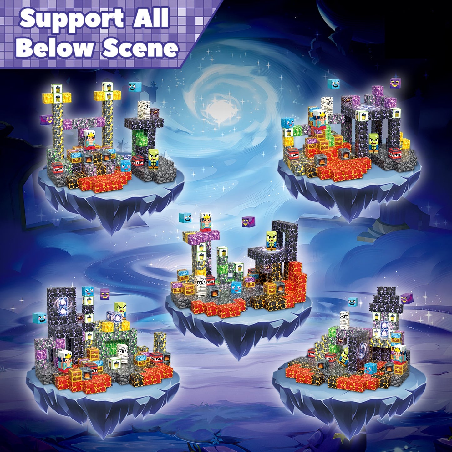 My World segulkubbar / 300 stk / Minecraft - Magma Cave // FORPÖNTUN