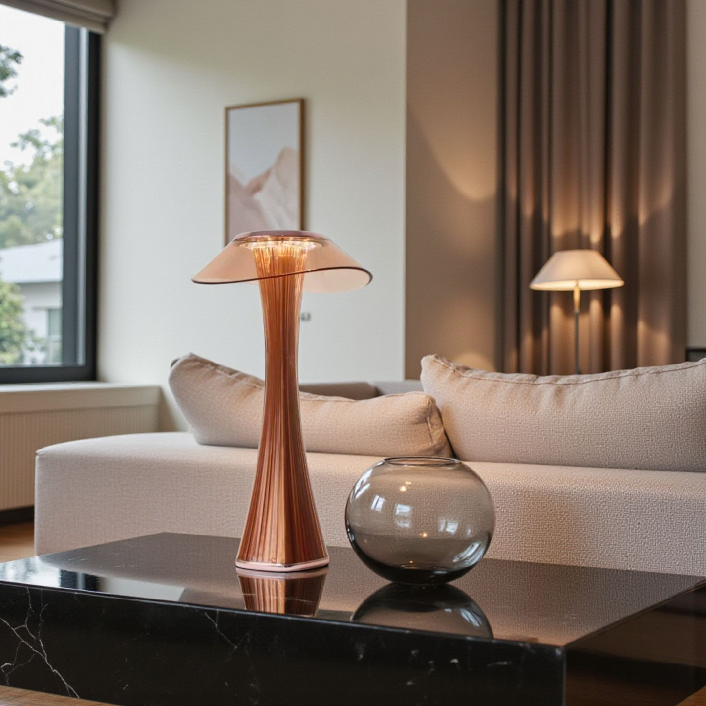 Slim Pearl lampi / Rósargylltur