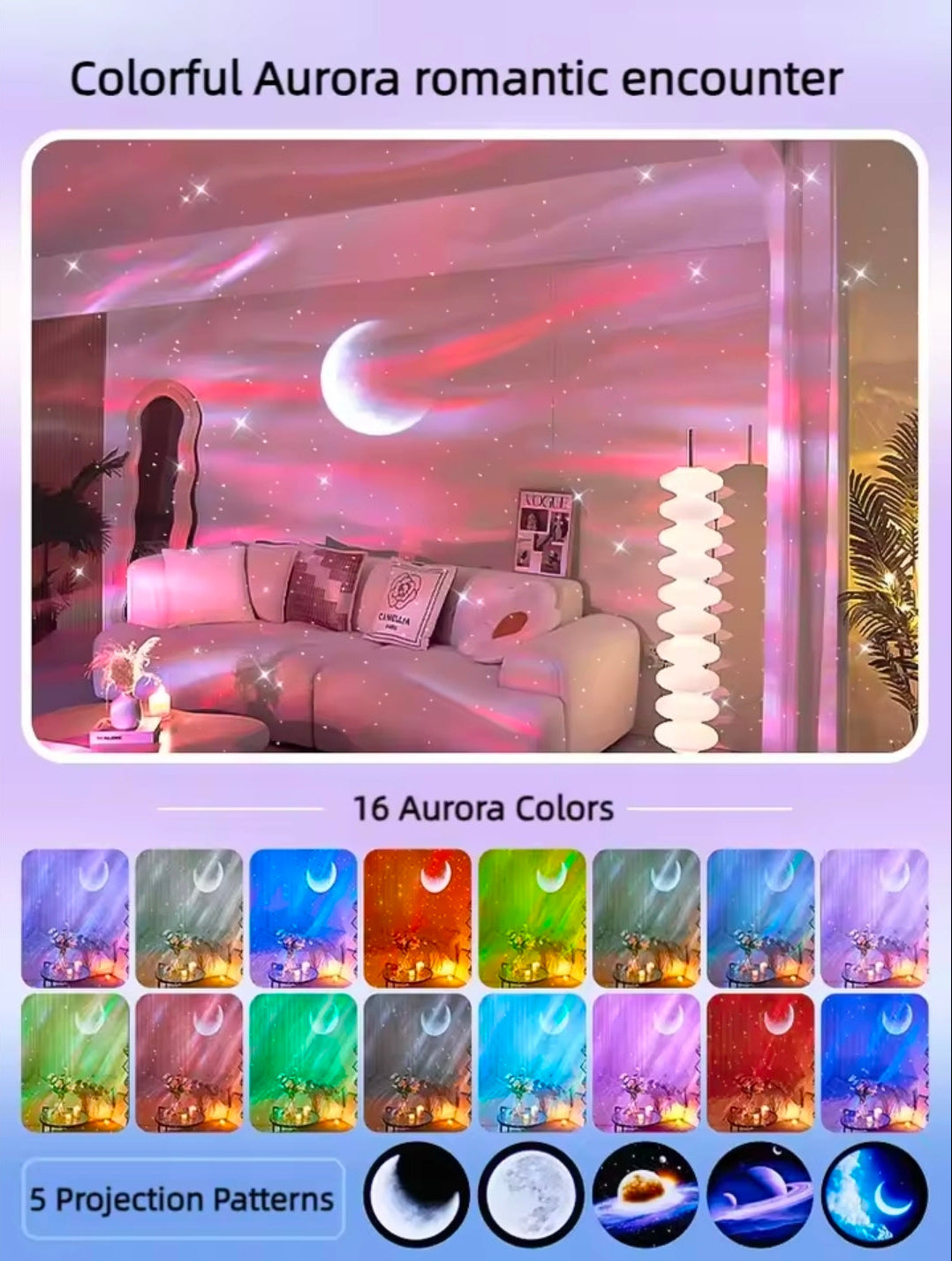 Aurora norðurljósavarpi / Þráðlaus útgáfa