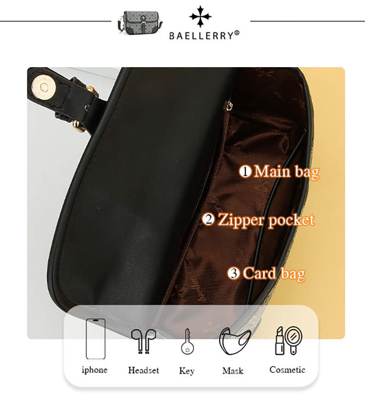 Baellerry STAR N8913 crossbody veski / 2 litir