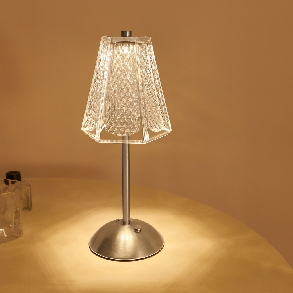 LED borðlampi / TD40E / Silfurlitaður