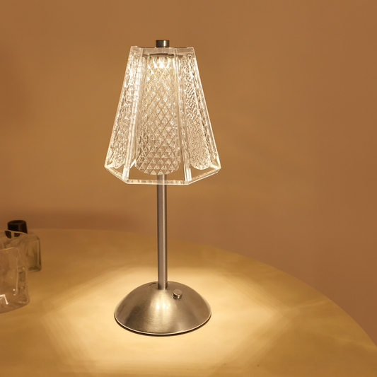 LED borðlampi / TD40E / Silfurlitaður