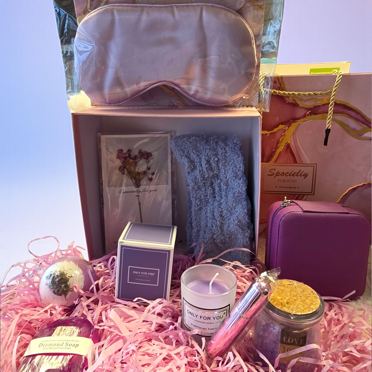 Gjafaaskja f/ hana / Fjólublá