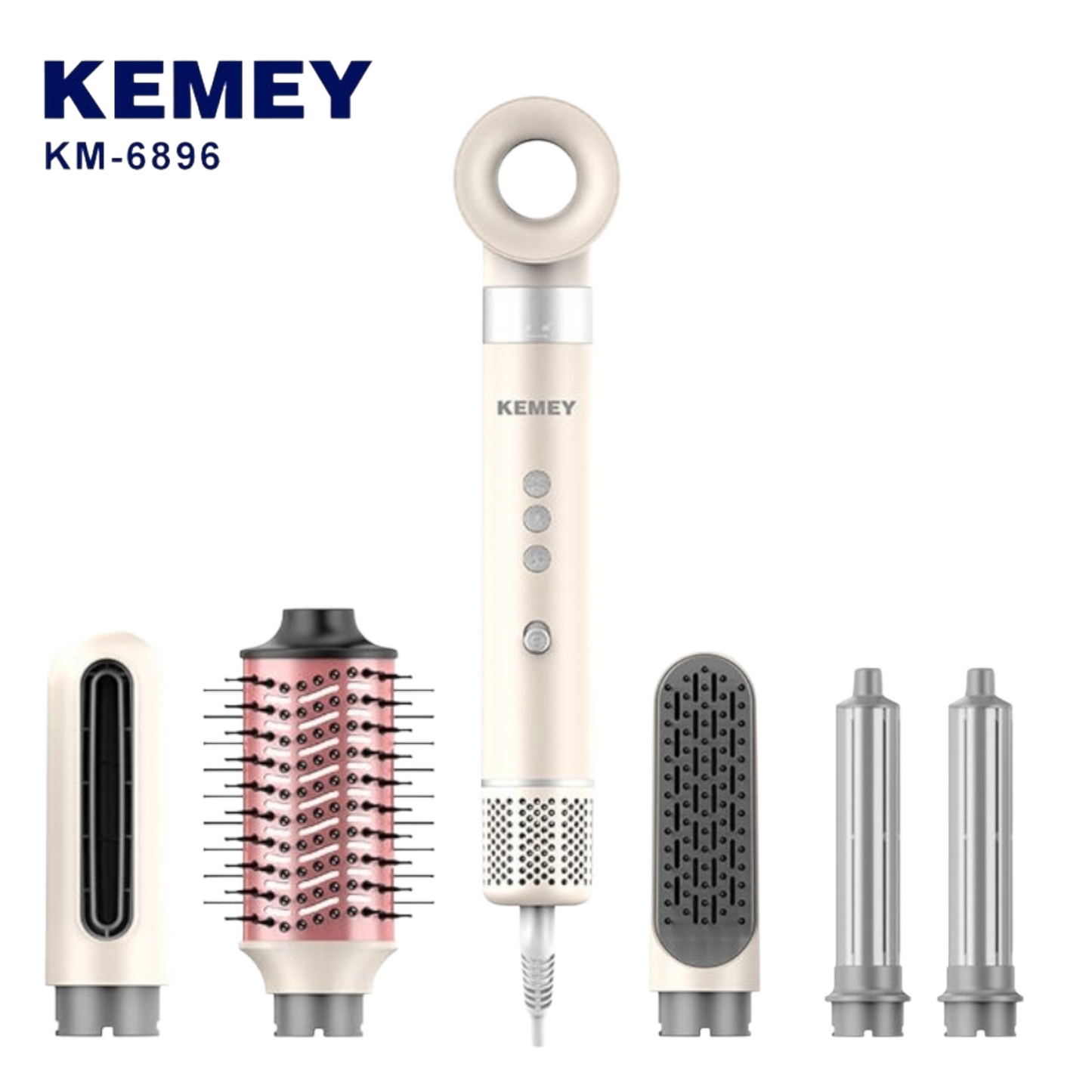 Kemey KM-6896 hárblásari & hármótunartæki 6 in 1