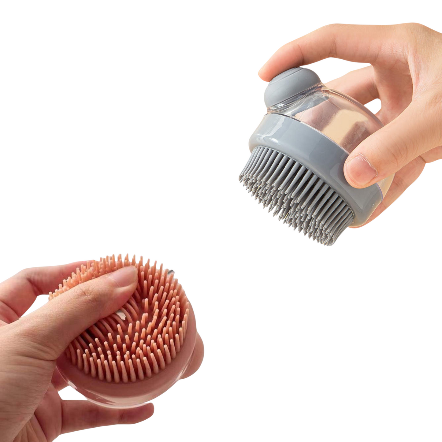 Líkams & hársvarðarbursti m/ sápuskammtara