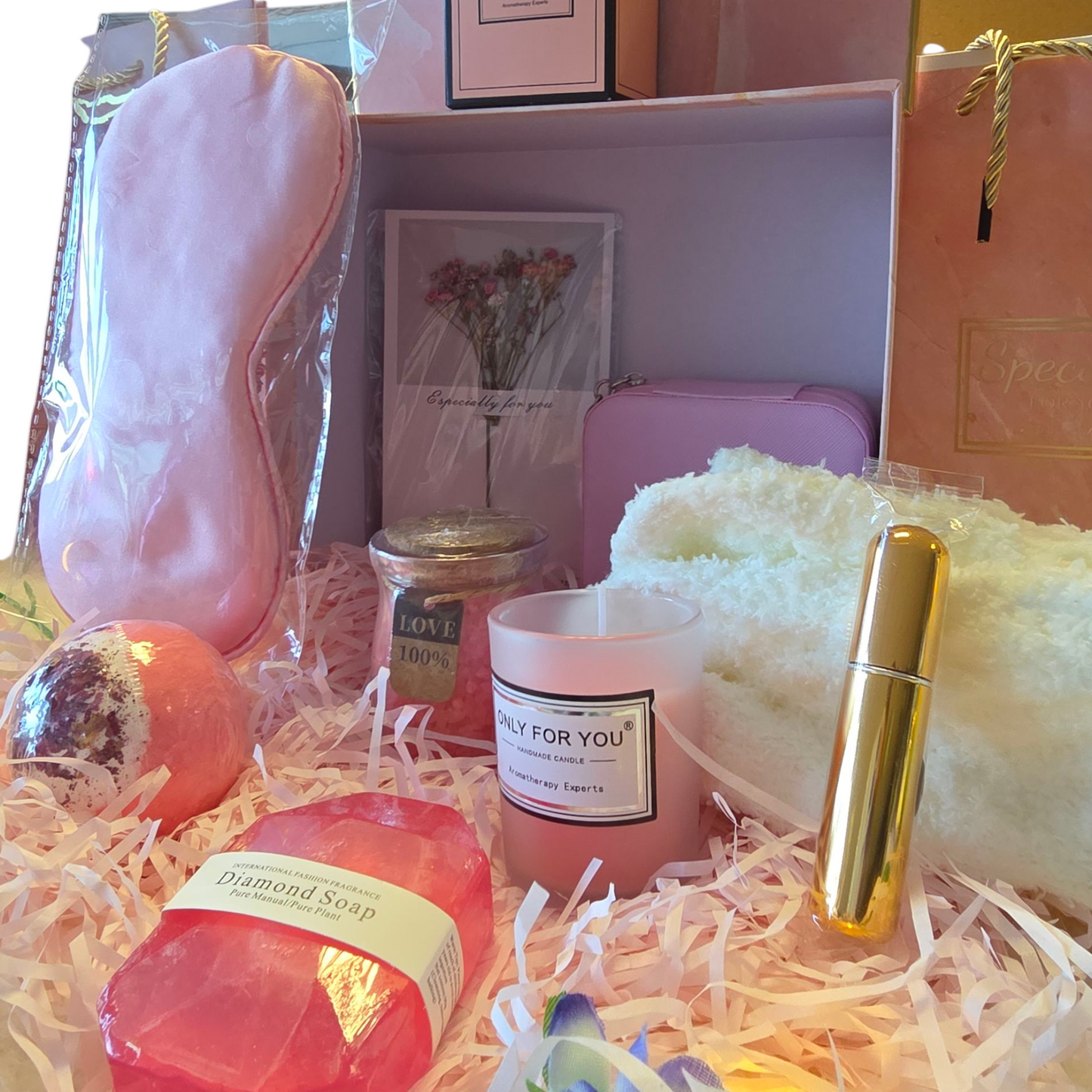 Gjafaaskja f/ hana / Bleik