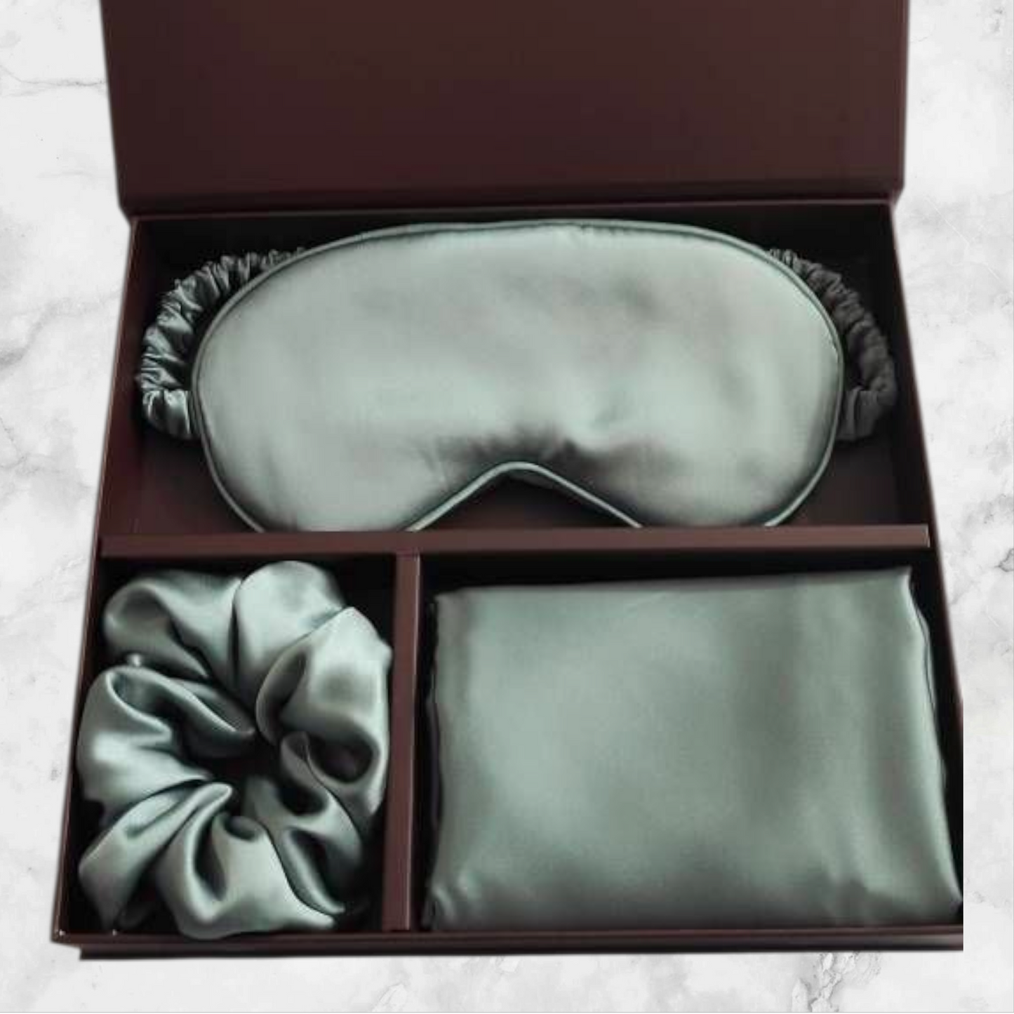 Mulberry silki gjafasett / 10 litir // Brúnn gjafakassi