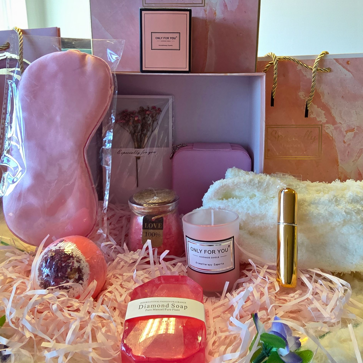 Gjafaaskja f/ hana / Bleik