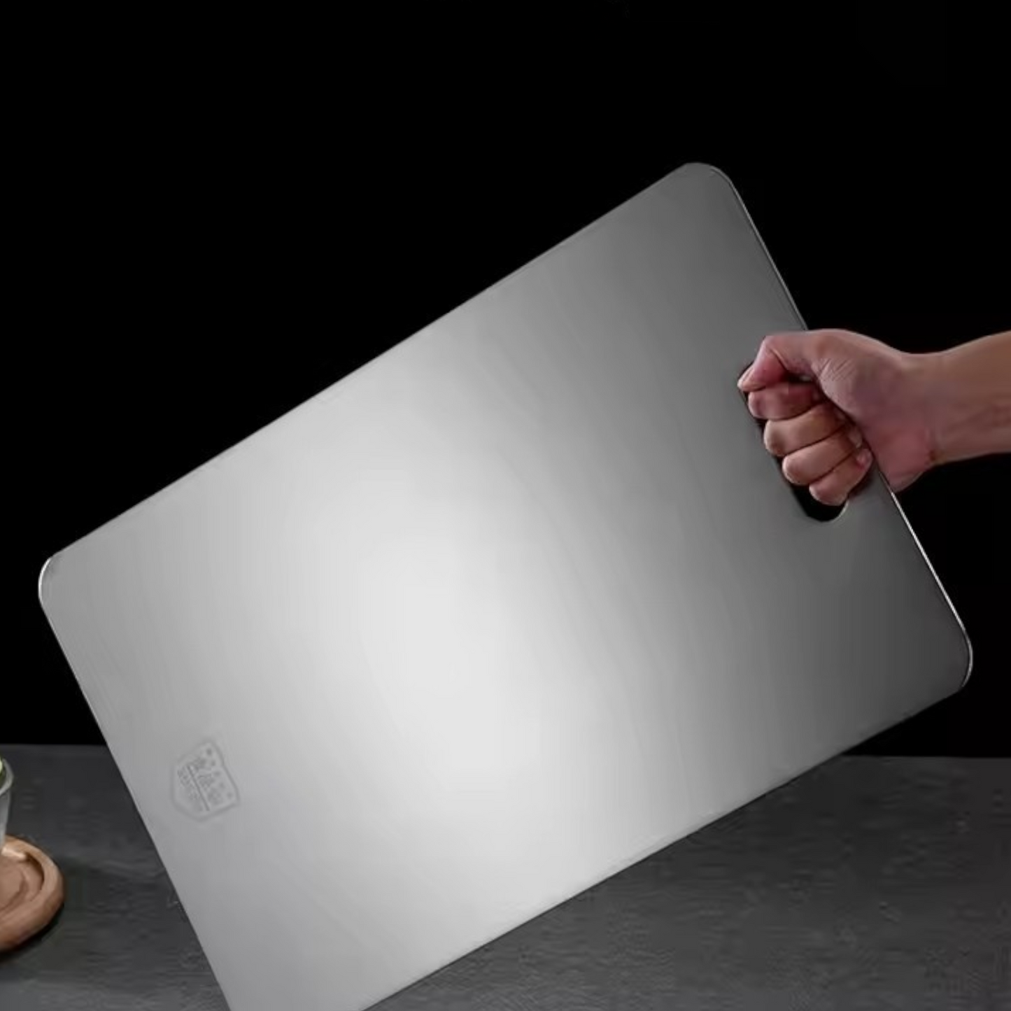 Stál skurðarbretti // 3 stærðir (sjáðu myndbandið)