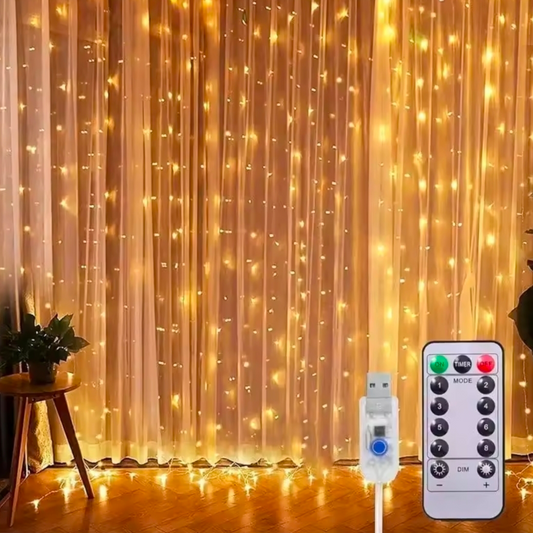 LED gardínu sería / Warm // 3 stærðir