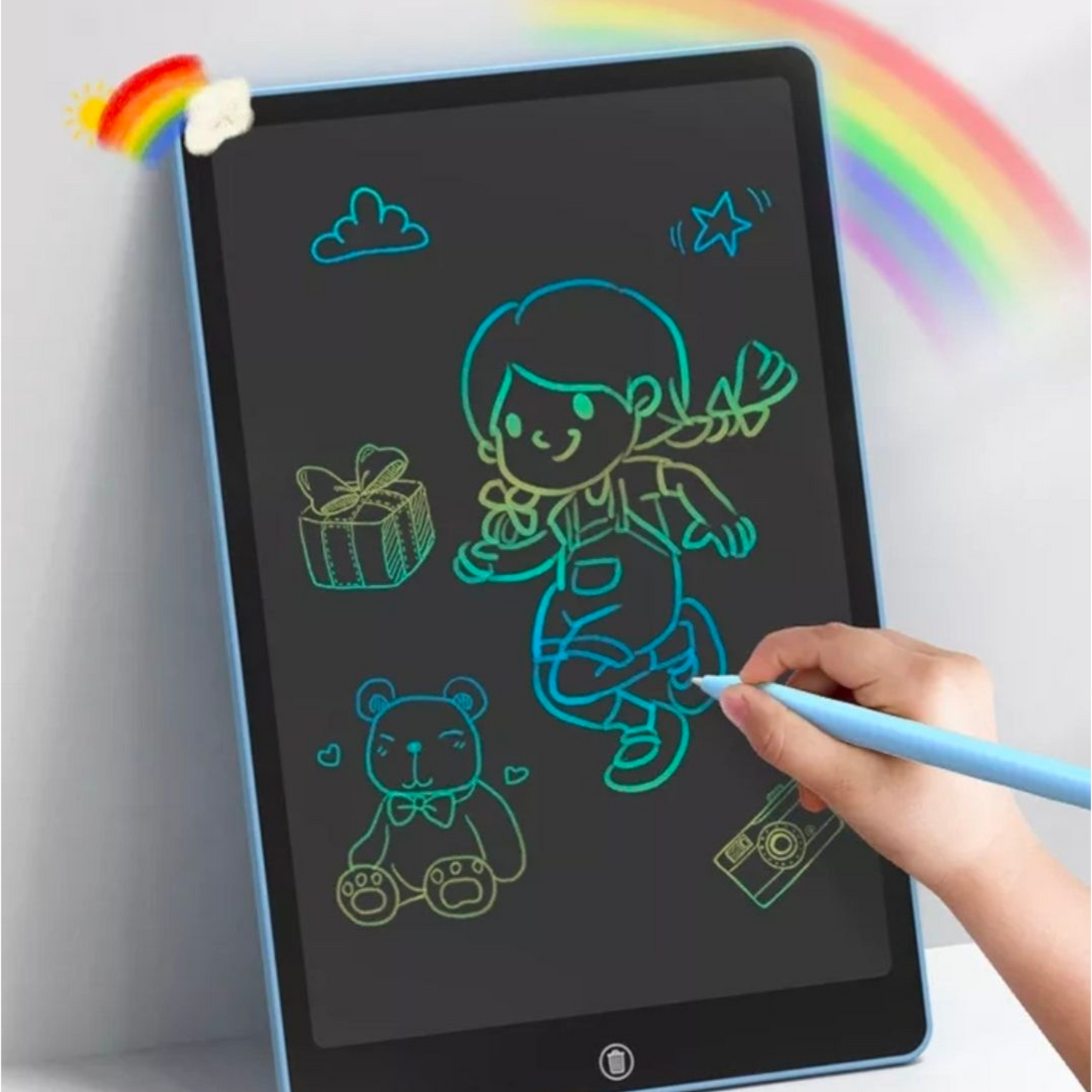 Skriftafla m/ LCD litaskjá / 3 stærðir