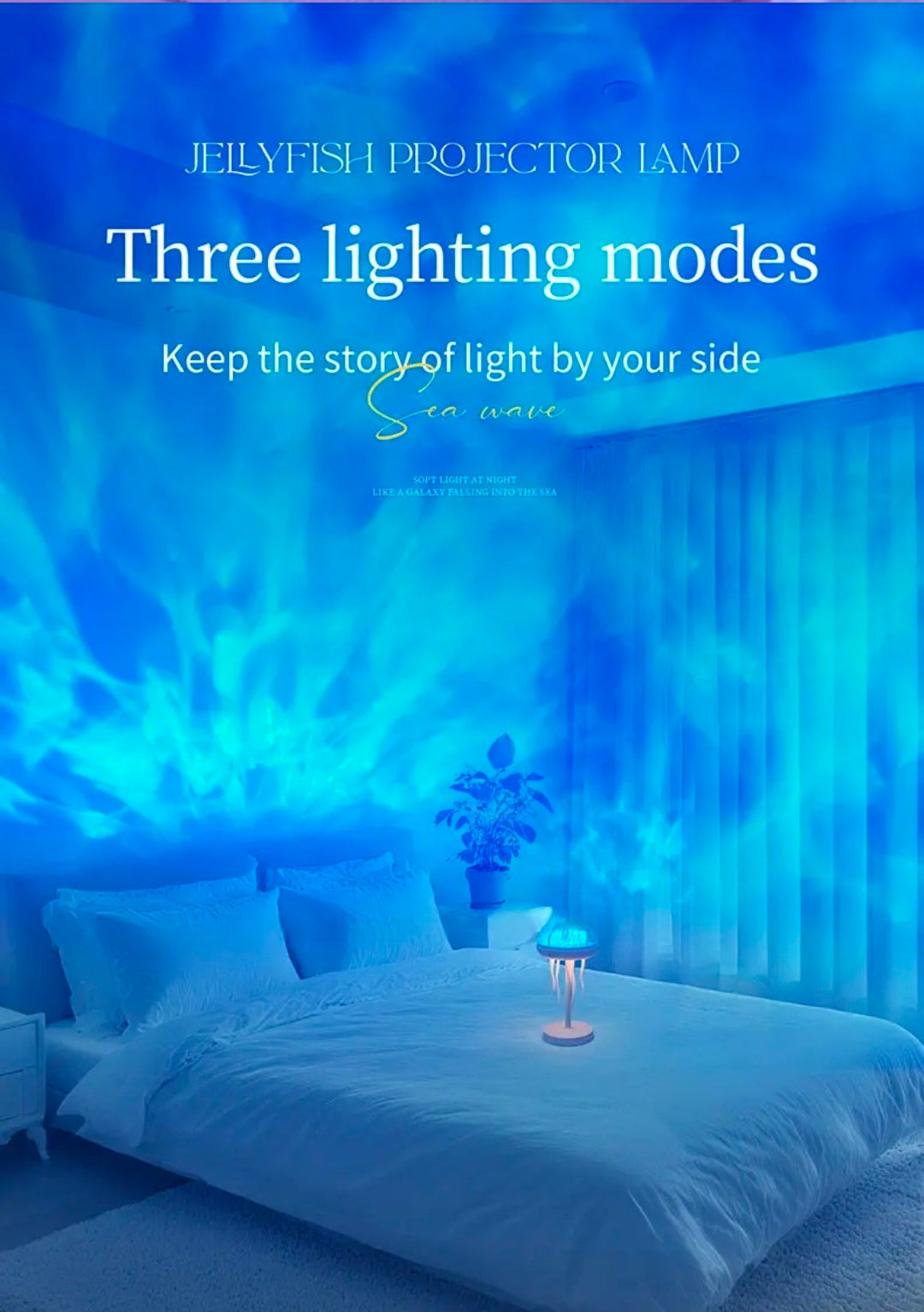 Jellyfish Ocean Wave lampi