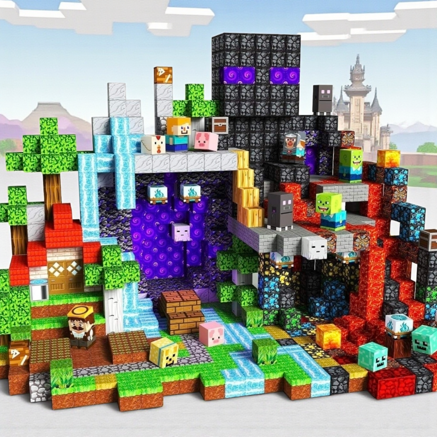 My World segulkubbar / 300 stk / Minecraft