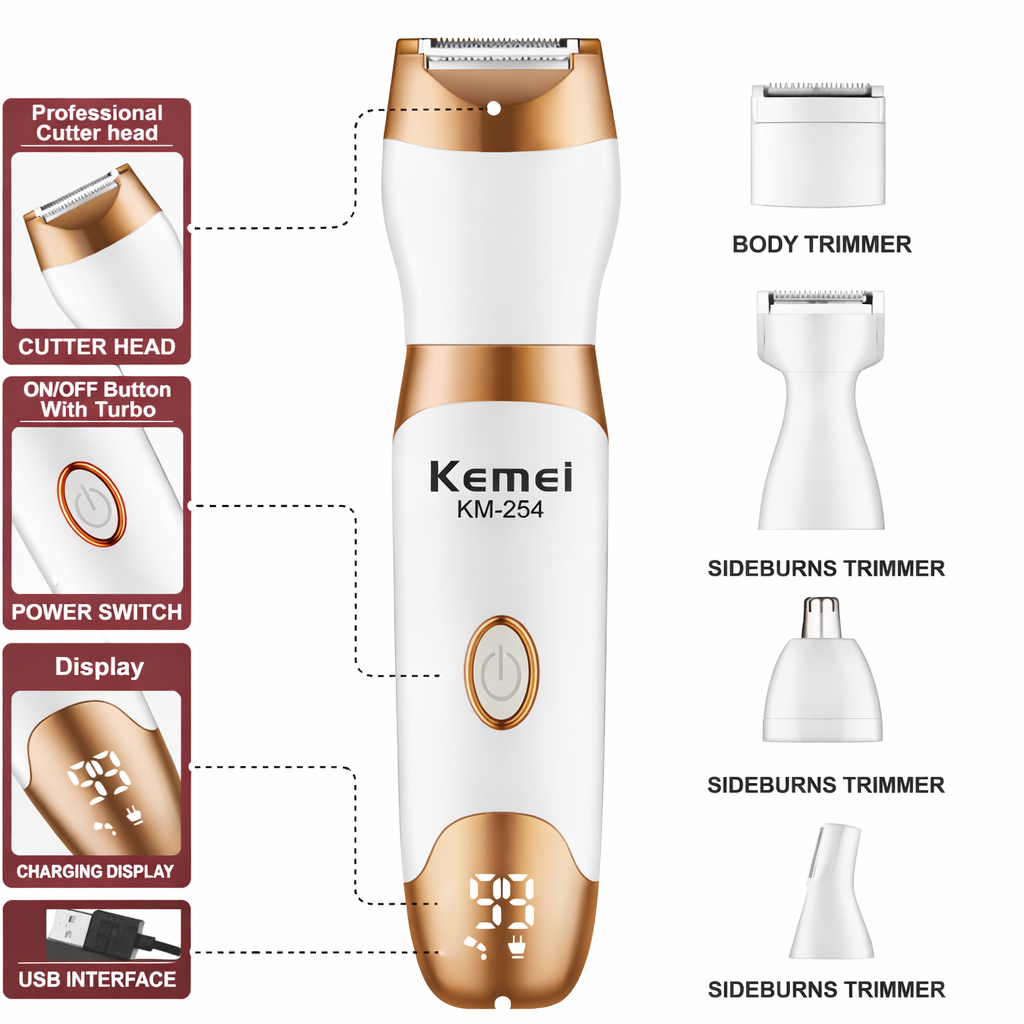 Kemei KM-254 dömurakvél 5 in 1