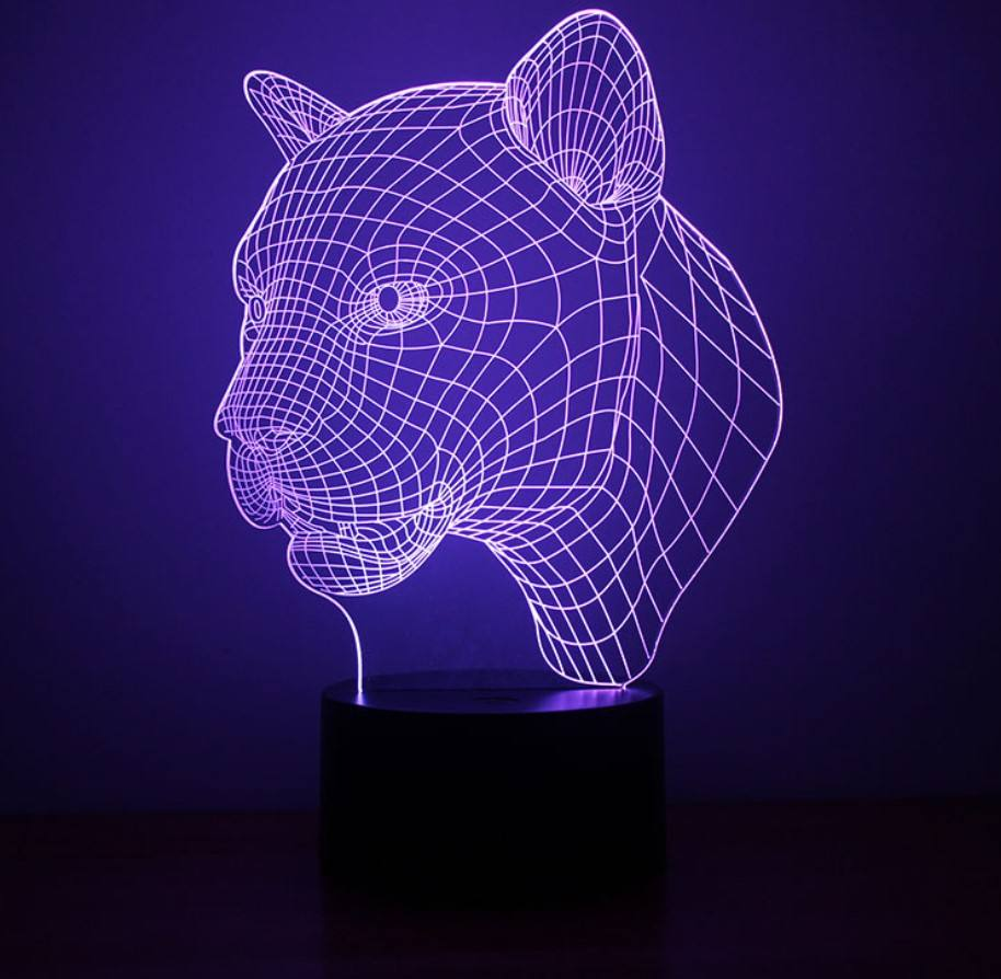 3D Þemu lampar m/ fjarstýringu (35 týpur)