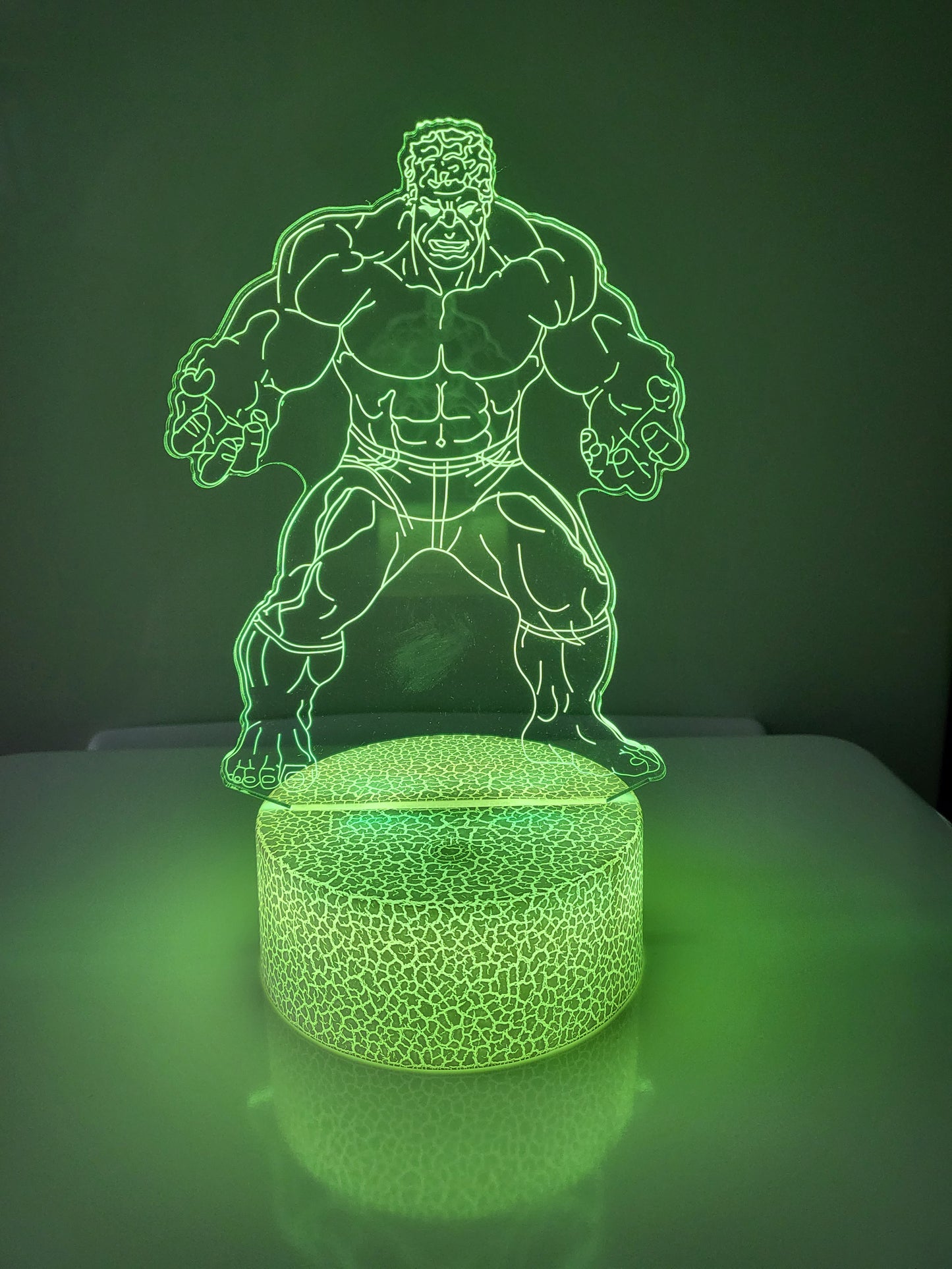 3D ofurhetju lampar m/ fjarstýringu (14 týpur)